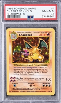 1999 Pokemon Shadowless Holo #4 Charizard - PSA NM-MT+ 8.5